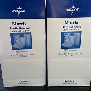 Elastic Bandages w self closure, 4 rolls per box. Latex free